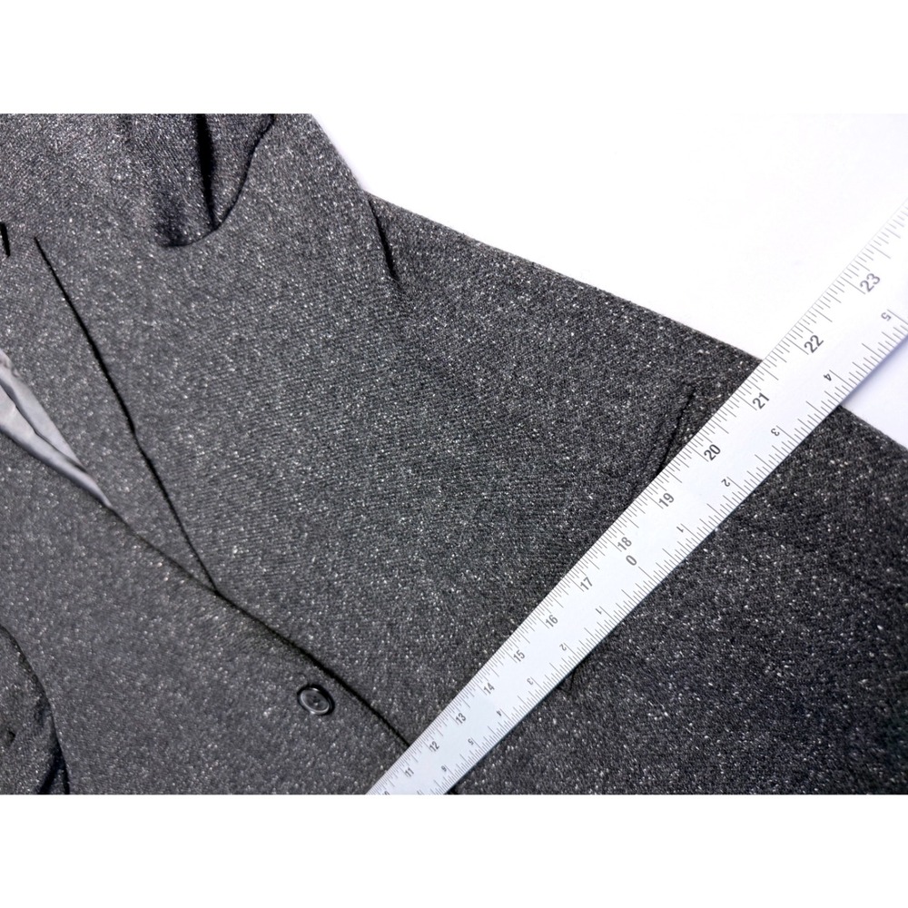 John Bartlett Mens 42R Blazer Charcoal Grey Salt Pepper Two Button Sport Coat - Picture 5 of 9